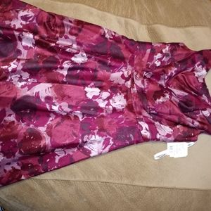 David's Bridal sangria floral dress